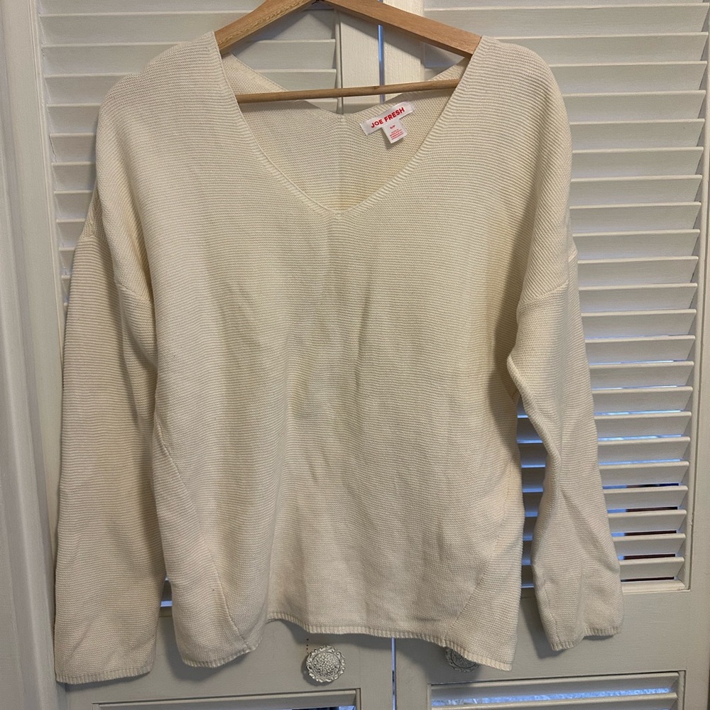 Loose drop shoulder sweater